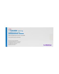 Cetrotide 0,25mg 1 ampolla de polvo liofilizado para solución inyectable