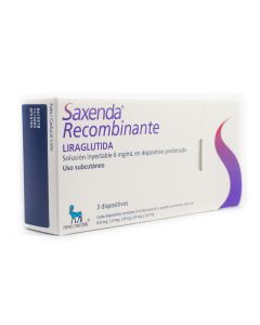 Saxenda - 6mg Liraglutida - 3 Jeringas Prellenadas Solución Inyectable