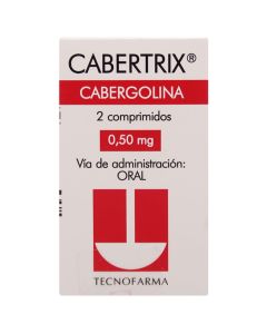 Cabertrix - 0,50mg Cabergolina - 2 Comprimidos