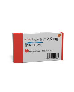 Naramig Naratriptan 2,5mg 7 Comprimidos Recubiertos