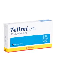 Tellmi 40 - 40mg Telmisartán - 30 Comprimidos
