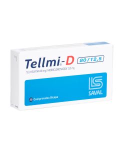 Tellmi-D 80/12,5 - 30 Comprimidos Bicapa