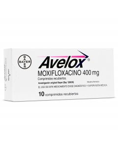 Avelox 400mg 10 comprimidos recubiertos