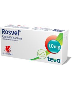 Rosvel Rosuvastatina 10mg 60 Comprimidos Recubiertos