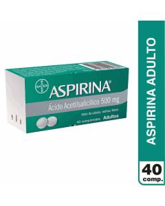 Aspirina Adulto 500mg 40 comprimidos