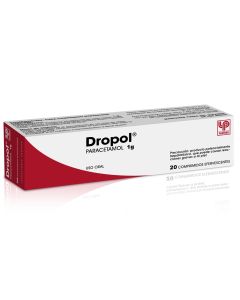 Dropol - 1g Paracetamol - 20 Comprimidos Efervescentes