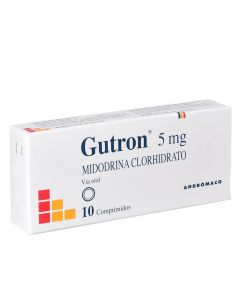 Gutron - 5mg Midodrina Clorhidrato - 10 Comprimidos