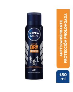 Nivea Men Active Dry Stress - 150ml Antitranspirante