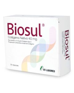 Biosul - 40mg Colágeno Nativo - 30 Cápsulas