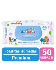 Emuwipes - 50 Unidades Toallitas Húmedas