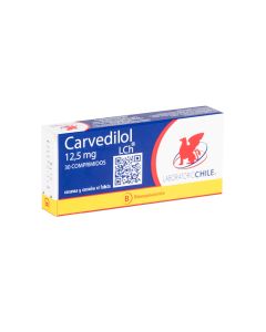 Carvedilol 12,5mg - 30 Comprimidos