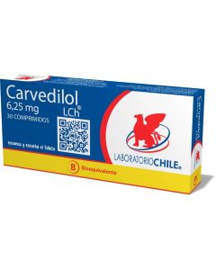 Carvedilol 6,25mg - 30 Comprimidos