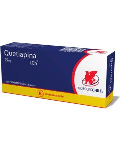 Quetiapina 25mg 30 comprimidos recubiertos