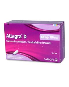Allegra D - 20 Comprimidos Recubierto de Liberación Prolongada