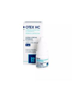 Otex HC Ciprofloxacino / Hidrocortisona Solución Ótica 5ml