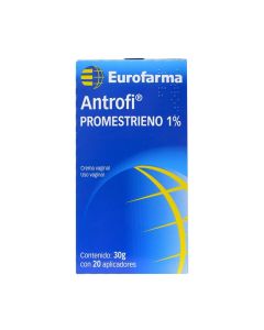 Antrofi - 1% Promestrieno - 30gr con 20 Aplicadores Crema vaginal