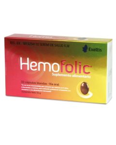 Hemofolic 1g 30 cápsulas