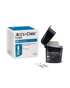 Accu-Chek Guide 50 Tiras Reactivas Prueba de Glucosa en Sangre