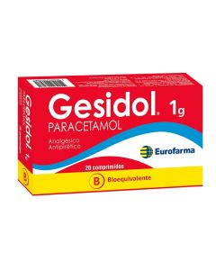 Gesidol - 1g Paracetamol - 20 Comprimidos