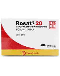 Rosat-20 Rosuvastatina 20mg 30 Comprimidos Recubiertos