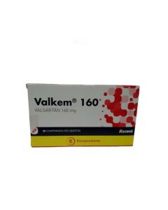 Valkem - 160mg Valsartán - 30 Comprimidos Recubiertos