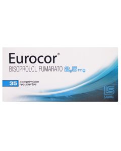 Eurocor - 2,5mg Bisoprolol - 35 Comprimidos Recubiertos