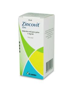 Zincovit - 5mg/ml Sulfato de Zinc - 30ml Solución Oral