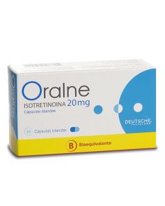 Oralne - 20mg Isotretinoina - 30 Cápsulas Blandas