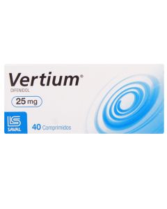 Vertium Difenidol Clorhidrato 25mg 40 Comprimidos