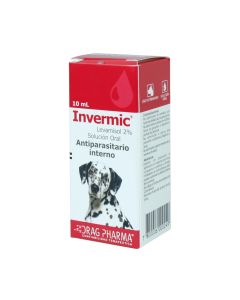 Invermic - 2% Levamisol Clorhidrato - 10ml Solución Oral para Perros