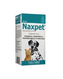 Naxpet - 0,4% Ketoprofeno - 20ml Suspensión Oral para Perros y Gatos