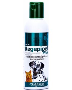 Regepipel - 150ml Shampoo Antiséptico y Antimicótico para Perros y Gatos
