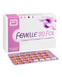 Femelle 20 Fol - 28 Comprimidos Recubiertos - Anticonceptivo Oral
