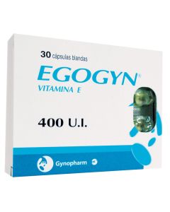 Egogyn - 400UI Vitamina E - 30 Cápsulas Blandas