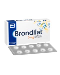 Brondilat - 5mg Montelukast - 30 Comprimidos Masticables