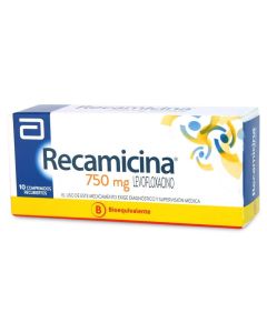 Recamicina - 750mg Levofloxacino - 10 Comprimidos Recubiertos