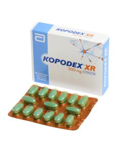 Kopodex XR - 500mg Levetiracetam - 30 Comprimidos de Liberación Prolongada Recubiertos