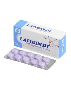Lafigin DT - 200mg Lamotrigina - 30 Comprimidos Dispersables Masticables