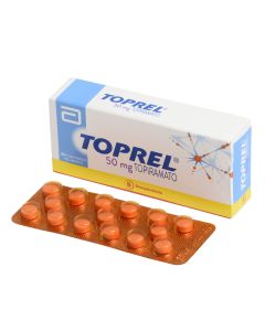 Toprel Topiramato 50mg 30 Comprimidos Recubiertos