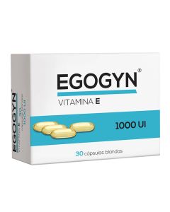 Egogyn - 1.000UI Vitamina E - 30 Cápsulas Blandas
