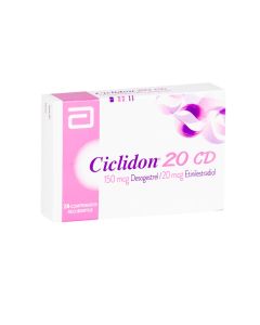 Ciclidon 20 CD - 28 Comprimidos Recubiertos - Anticonceptivo Oral