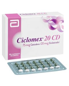Ciclomex 20 CD - 28 Comprimidos Recubiertos - Anticonceptivo Oral