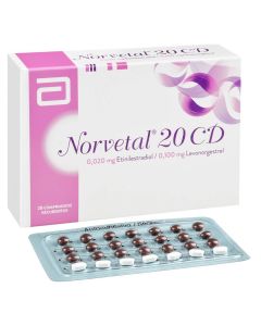 Norvetal 20 Cd 28 comprimidos recubiertos