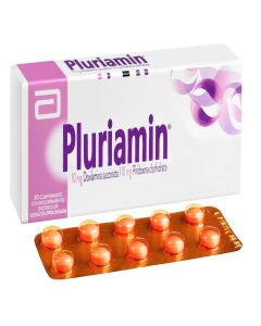 Pluriamin Doxilamina, Piridoxina 10mg/10mg 30 Comprimidos Recubiertos E. L. P.