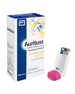 Aurituss 25 mcg/ 125 mcg 120 dosis Aerosol para inhalación