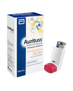 Aurituss 25 mcg/ 250 mcg 120 dosis Aerosol para inhalación