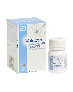 Valcote - 125mg Divalproato de Sodio - 20 Comprimidos Recubiertos