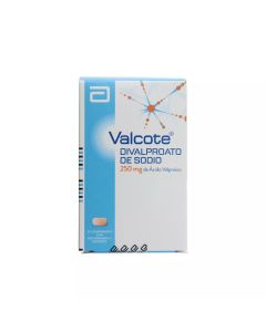 Valcote - 250mg Divalproato de Sodio - 30 Comprimidos con Recubrimiento Entérico