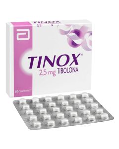 Tinox - 2,5mg Tibolona - 30 Comprimidos