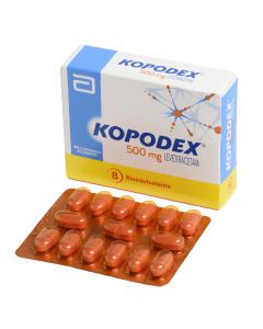 Kopodex - 500mg Levetiracetam - 30 Comprimidos Recubiertos